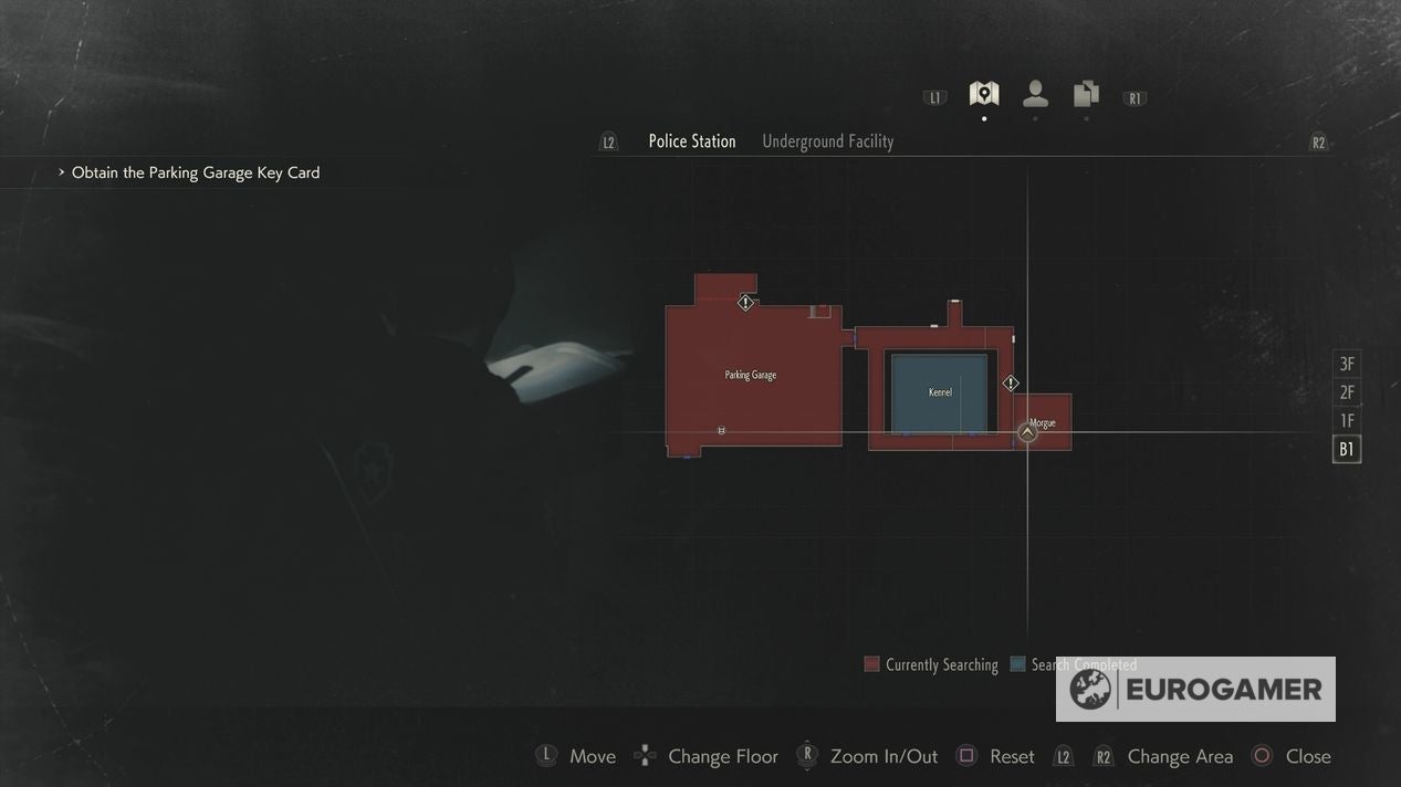 Resident Evil 2 Parking Garage, Diamond Key and Square Crank